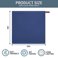 thumbnail image 3 of Xmushyra 100% Cotton Kitchen Dish Towels 6 Pack, Ultra Soft Absorbent Waffle Dish Cloths, Reusable Quick Drying Dish Rags Towels for Dishes and Kitchen Cleaning, 12x12 Inch, Navy, 3 of 7