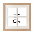 thumbnail image 1 of Japanese Hiragana Cadre Mural et de Table avec 4 Ouvertures pour Photos, 1 of 3