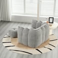 thumbnail image 4 of Soft Bean Bag Chair with High Resilient Foam(Chips)for living room and bedroom,Comfortable Square Lazy Sofa with Footstool, Cover for Adults to Gaming, Reading, and Watching TV, 4 of 20