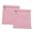 thumbnail image 3 of 2 piezas de bolsillo cosido con cremallera, billetera pequeña de lona para teléfono, bolsa de viaje resistente rosa, 3 of 9