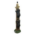 thumbnail image 2 of Rustic Black Bear Cubs Climbing Up Tree Ladder Standing Floor Lamp Statue 60"H, 2 of 8