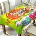 thumbnail image 3 of Coolnut Easter Rectangle Table Cloth Easter Eggs at Sunset Tablecloth Waterproof Anti-Shrink Resistant Decorative Fabric Table Cover for Outdoor Picnic/Kitchen Dining 54x72In, 3 of 7