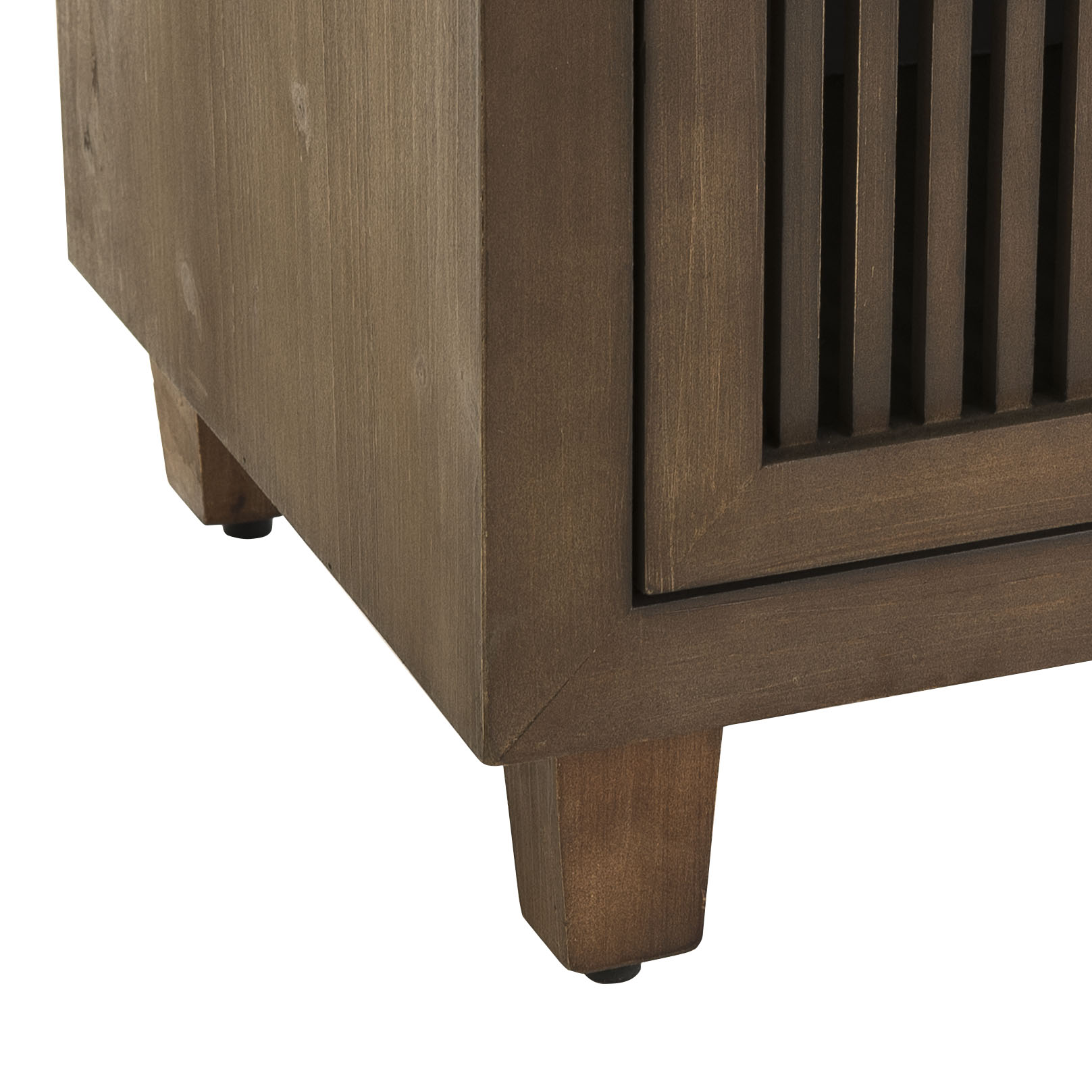 Finch Sawyer 2-Drawers Solid Ash Wood Frame Cabinet in Brown