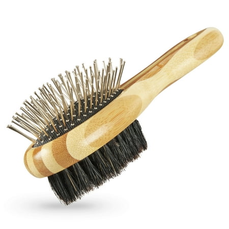 Vibrant Life Pin & Bristle Cat Grooming Brush (Best Cat Brush For Maine Coon)