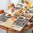 thumbnail image 2 of Pioneer Flower Floral Print Pattern Summer Placemats Table Placemats Set Of 4-Linen Kitchen Washable Placemats Table Mats 12x18 Inch Non-Slip Heat Resistant, 2 of 5