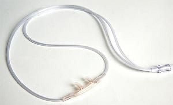 Salter Soft Adult Nasal Cannula  Low Flow Curved Prong / NonFlared Tip, 7 Foot O2 Line, 1 Each
