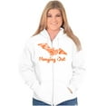 thumbnail image 3 of Cute Haunted House Halloween Bat Zip Hoodie Sweatshirt Women Brisco Brands L, 3 of 6