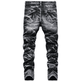 thumbnail image 5 of Boy's Skinny Jeans Slim Fit Ripped Destroyed Distressed Fashion Denim Jean Pants Black 14, 5 of 7