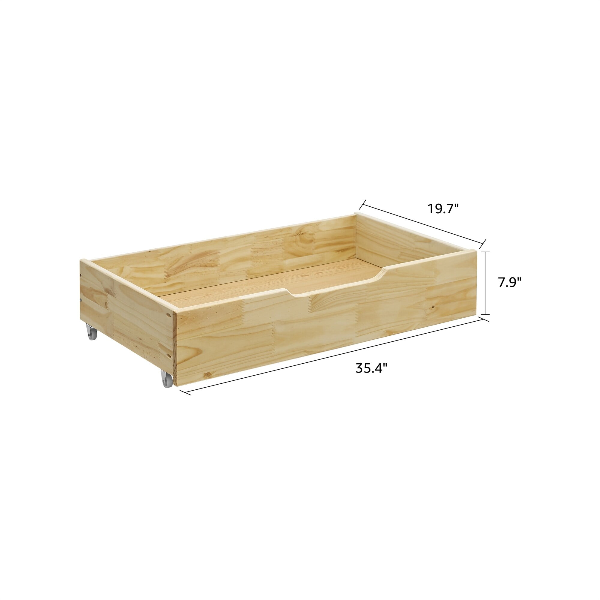 Solid wood under bed storage discount