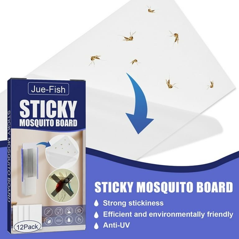 Replacement StickyTech Glue Boards for Indoor Fly & Insect Trap – 12 Pack