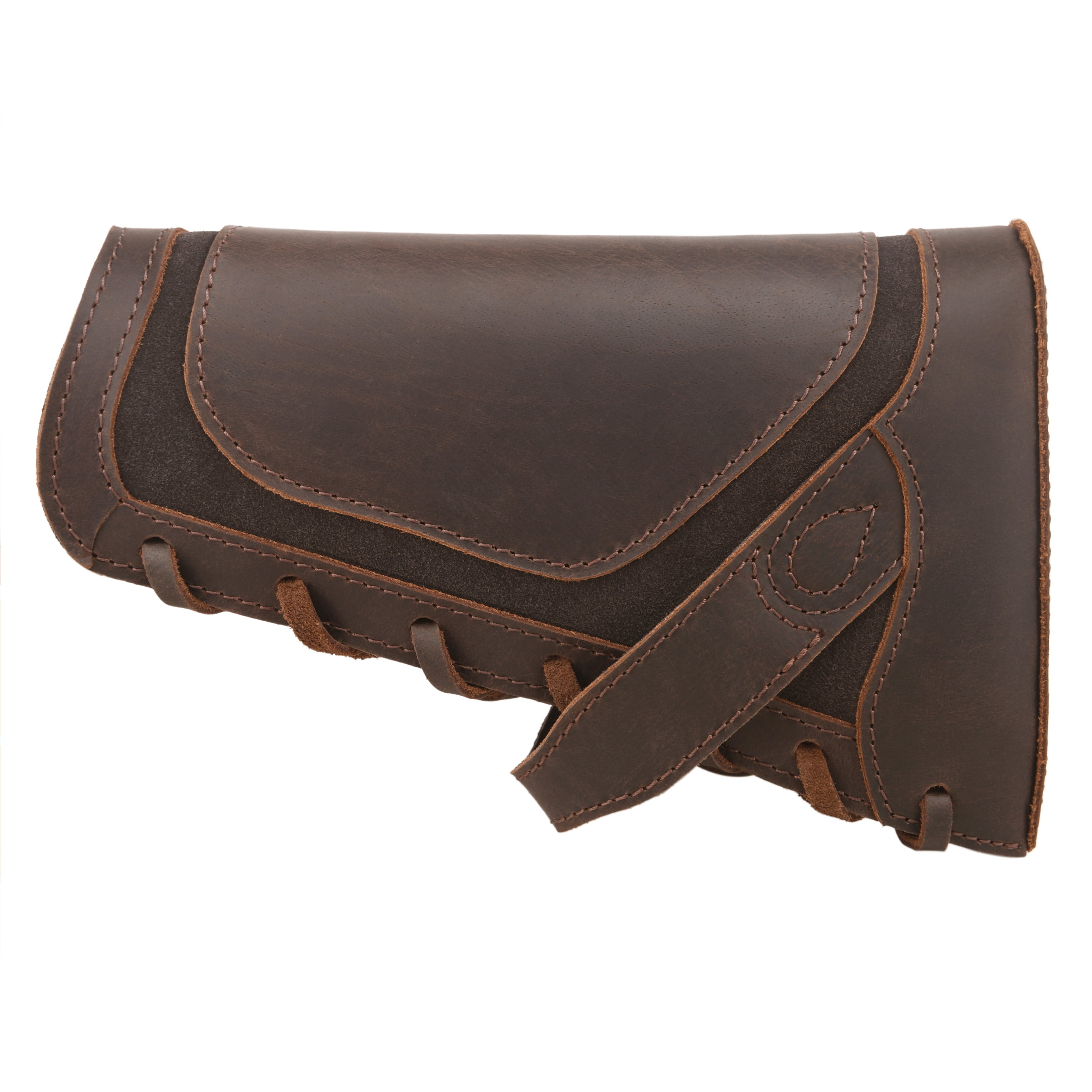 WAYNE'S DOG No-Drill Leather Rifle Buttstock Gun Cheek Rest for .308 .30-06 .45-70 .44MAG