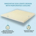 Egg Crate Latex Mattress Topper (Full Size) GOLS Certified Organic Convoluted Foam Cooling and