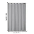 thumbnail image 6 of Fmbmuo Shower Curtains for Bathroom Gray Nylon,Spandex Heavyweigh Decorations， Minimalist Plain Color Shower Curtain 1Pcs, 6 of 6