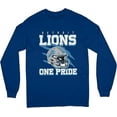 thumbnail image 1 of NFL Detroit Lions One Pride Navy 2X-Large Crew Fleece, 1 of 4