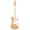 Burlywood, variant on Hassch Electric Bass Guitar with Bag and Strap, 4 String Bass Set with Plectrum, Spanner Tool and Connecting Wire, Burlywood