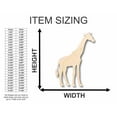 thumbnail image 2 of Unfinished Wood Giraffe Shape - Animal - Wildlife - Craft - up to 46" DIY 18" / 1/8", 2 of 3