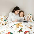 thumbnail image 5 of Castle Fairy 2-Piece Twin Size Comforter Set, Gingerbread and Deer Christmas Print, 5 of 8