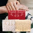 thumbnail image 4 of 10-Piece Champagne Hollow Floral Invitation Set with Envelopes, Outer Shell & Blank Inner Pages - Elegant 250g Specialty Paper Cards for Weddings, Parties, Christmas & Special Occasions - Romantic, 4 of 6