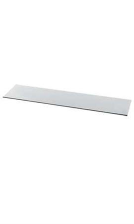10" x  48" Rectangle 3/8" Clear Tempered Glass Shelf 