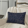 thumbnail image 5 of Pofeuu Navy Dark Blue Print Polyester Microfiber Plush Pillowcases, Super Soft and Cozy Pillow Case Covers with Envelop Closure（Pillow core not included）-20"x30", 5 of 6