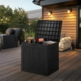 thumbnail image 3 of 30-Gallon Weatherproof Resin Deck Box: UV Resistant, Lockable (Black), 3 of 13