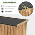 thumbnail image 4 of MCombo Outdoor Storage Cabinet, Garden Storage Shed, Outside Vertical Shed with Lockers, Outdoor 63 Inches Wood Tall Shed for Yard and Patio 0870 (Natural), 4 of 6