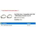 thumbnail image 2 of Fuel Filler Hose - Compatible with 1998 - 2008 Subaru Forester 2.5L H4 1999 2000 2001 2002 2003 2004 2005 2006 2007, 2 of 2