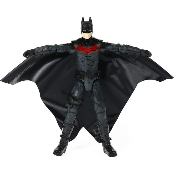 Figura de acción de traje de ala de 12 pulgadas con luces y frases Batman DC Comics