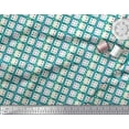 thumbnail image 2 of Soimoi Cotton Voile Fabric Geometric Check Printed Craft Fabric by The Yard 42 Inch Wide, 2 of 3