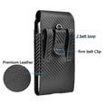 thumbnail image 3 of Njjex Belt Holster for Apple iPhone XR 11 Pro Max, XS Max, 8 7 6 6S Plus, SE, 5S Syntheic Leather Belt Clip & Loop Carrying Case Card Holder Slots Fit Phone up to 6.5" in with Case on, 3 of 9