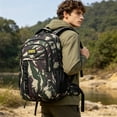 thumbnail image 6 of Dusknt Large Capacity Camouflage Backpack Trendy, Double Shoulder Bag for Men Women Studant Sch00l Bag Outdoor Travel Hiking Backpack, 6 of 9
