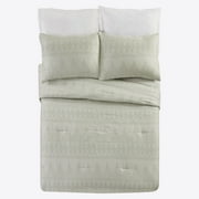 Ayesha Curry Woven Diamonds 3-PC Duvet Set, King, Taupe