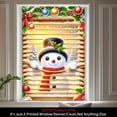 thumbnail image 3 of 1 piece, 2D flat banner, Christmas snowman curtain decoration, winter festival door and window decoration banner, Christmas party supplies, home decoration supplies, suitable for indoor and outdoor p, 3 of 6