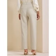 thumbnail image 4 of DARING DIVA Women's Straight Leg Dress Pants Packets Formal Long Trousers XX-Large Beige, 4 of 7