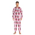 thumbnail image 3 of FORMRS Onesies Pajama for Adults Unisex Hoodie Winter Jumpsuit One Piece Sleepwear, Sizes S-2XL, Cartoon Strawberry, 3 of 7