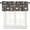 Brown-2, variant on Coffee Valance Curtains Black White Brown Cups Text Graffiti Modern Decoration Window Treatments for Bedroom Kitchen Living Room Office 54x18inch