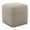 Cream and Natural, variant on Simpli Home Zelma 18 inch Wide Square Pouf Ottoman, Dune Beige Recycled PET Polyester