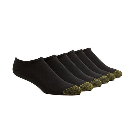 Gold Toe Men's Full Cushion Cotton No Show Socks, 6 Pairs