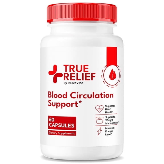 True Relief Blood Balance Capsules - Original TrueRelief Pills, Naturally Supports Healthy Circulation, Stable Levels and Energizes the Body, Capsulas Review (60 Capsules)