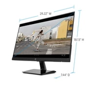 HP 27IPS Full HD (1920 x 1080) Micro-edge Monitor, HDMI, VGA, 60hz 5ms - 27M