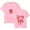 Pink, variant on NLE Choppa Cottonwood Merch Short Sleeve T-shirt Unisex Fashion Crew Neck Top