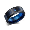 thumbnail image 1 of Anillo de 8MM, anillos de dedo ligeros y duraderos a la moda, sencillos, pequeños, de Color sólido, joyería para hombres, regalo para Festival Ropa, zapatos y accesorios Miscelánea Talla 11 Minnieouse AP014864-05, 1 of 6