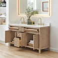 thumbnail image 3 of Cerrito 60" Wood Vanity in Nature Oak Engineered Stone Top no Mirror, 3 of 15