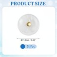 thumbnail image 2 of 5Pcs Natural Shell Button, 11.5mm Bowl Shell Shank Buttons, Mixed White/Gold, 2 of 6