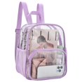 thumbnail image 2 of Mochila transparente Busiuw para eventos en estadios, 30 x 30 x 15 cm, color morado claro, 2 of 7