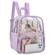 thumbnail image 2 of Mochila transparente Busiuw para eventos en estadios, 30 x 30 x 15 cm, color morado claro, 2 of 7