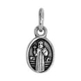 thumbnail image 2 of Very Tiny Sterling Silver St Benedict Medal Necklace Oval 20 inch CRB_50, 2 of 2