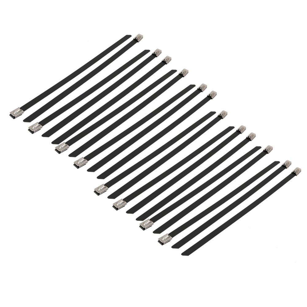 20pcs 9mm Width 250mm Length Stainless Steel Cable Tie Wire Strap