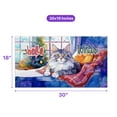thumbnail image 5 of Watercolor Hello Winter Maine Coon Chill Christmas Welcome Doormat Cat Lover Kitten Owner Gifts Indoor Outdoor Welcome Mat - 00016, 5 of 5