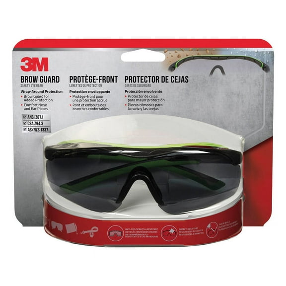 3M Anti-Fog Safety Glasses Gray Lens Gray Frame 1 pc.